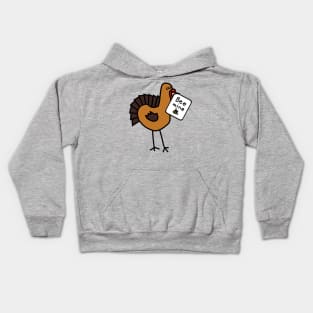 Cute Turkey says Bee Mine at Valentines Day Kids Hoodie